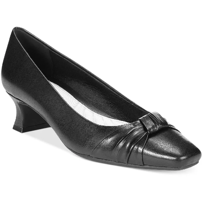 Easy Street Womens Waive Faux Leather Gathered Flats Tassel Driving Shoe Look 