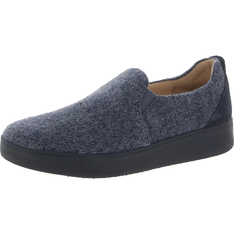 Fitflop Womens Rally Merino Wool Skate Slip-On Sneakers Desert Boot Utility Style  