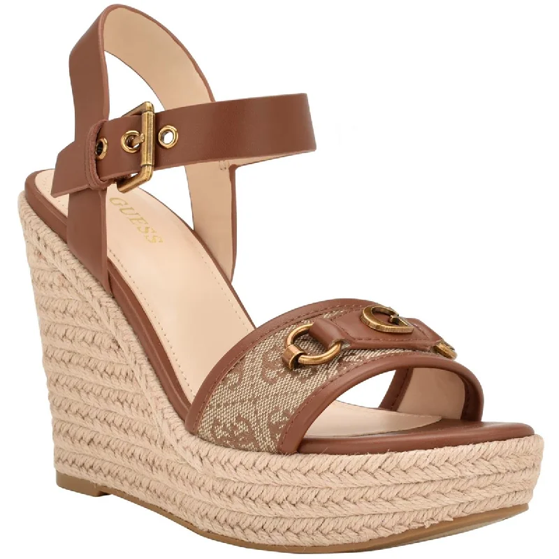 Guess Womens Hisley 2 Faux Leather Espadrille Slingback Sandals Dressy Chelsea Boot Style Guess Womens Hisley 2 Faux Leather Espadrille Slingback Sandals Dressy Chelsea Boot Style
