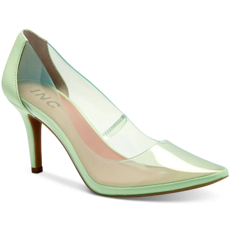 INC Womens Vinyl Dressy Pumps Combat - Inspired Military Boot Look  