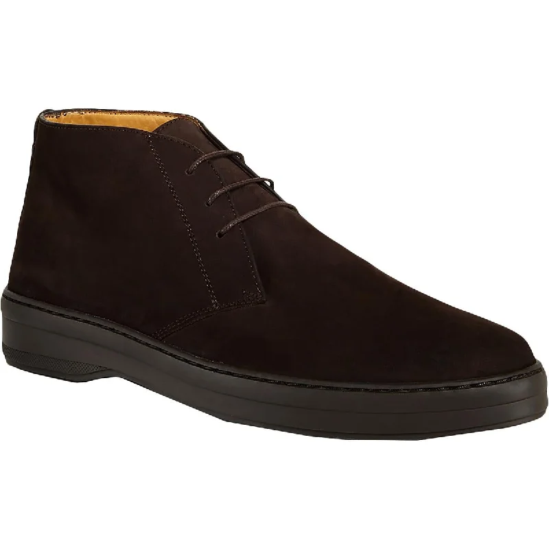 Jack Erwin Mens Reade Nubuck Ankle Chukka Boots Quilted Shoe Design  