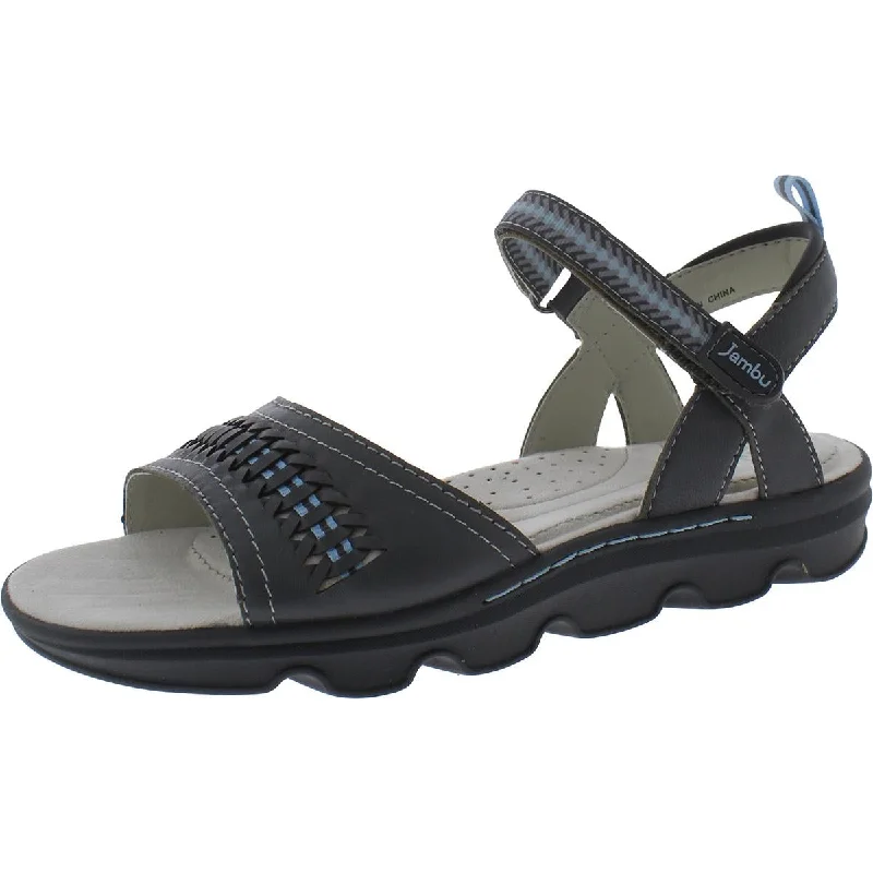 Jambu Womens MONACO Leather Casual Strappy Sandals Suede Desert Boot 