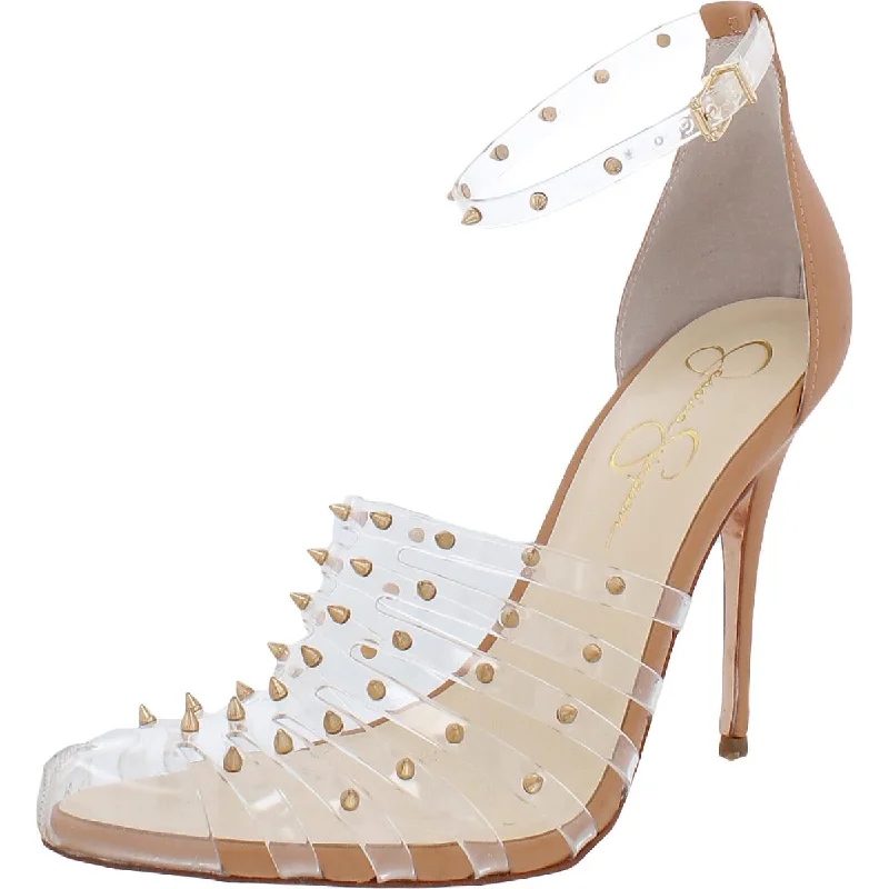 Jessica Simpson Westah Women's Studded Faux Leather Caged Dress Heels Leather Driving Shoe Style Jessica Simpson Westah Women's Studded Faux Leather Caged Dress Heels Leather Driving Shoe Style