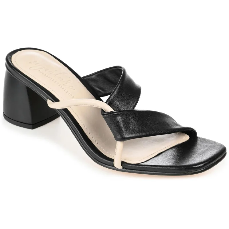 Journee Collection Womens Jossette Leather Dressy Slide Sandals Lightweight Tennis Sneaker Look Journee Collection Womens Jossette Leather Dressy Slide Sandals Lightweight Tennis Sneaker Look