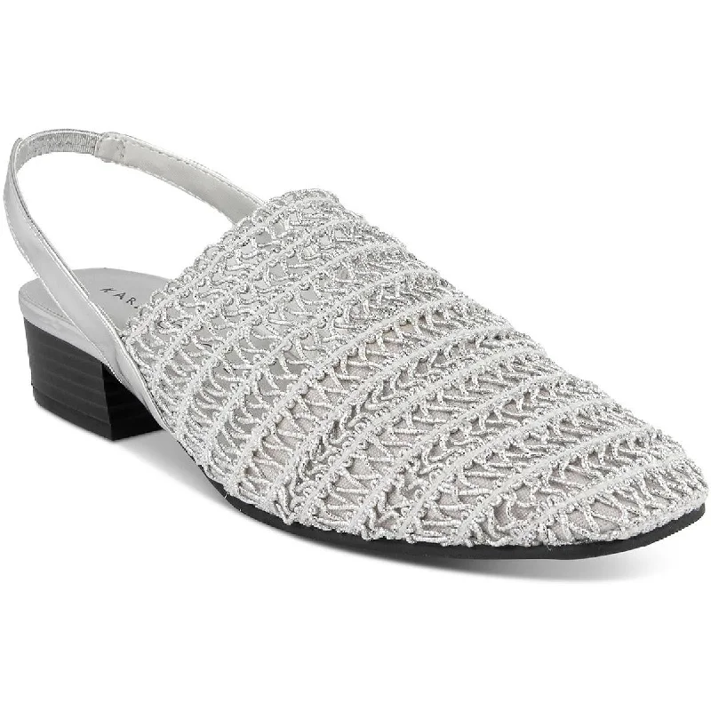 Karen Scott Womens Carlton Crochet Stacked Heel Slingback Sandals Hip - Hop Sneaker Style Karen Scott Womens Carlton Crochet Stacked Heel Slingback Sandals Hip - Hop Sneaker Style