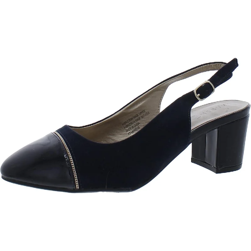 Karen Scott Womens Lannien Faux Suede Toe Cap Pumps Tassel Driving Shoe Look 