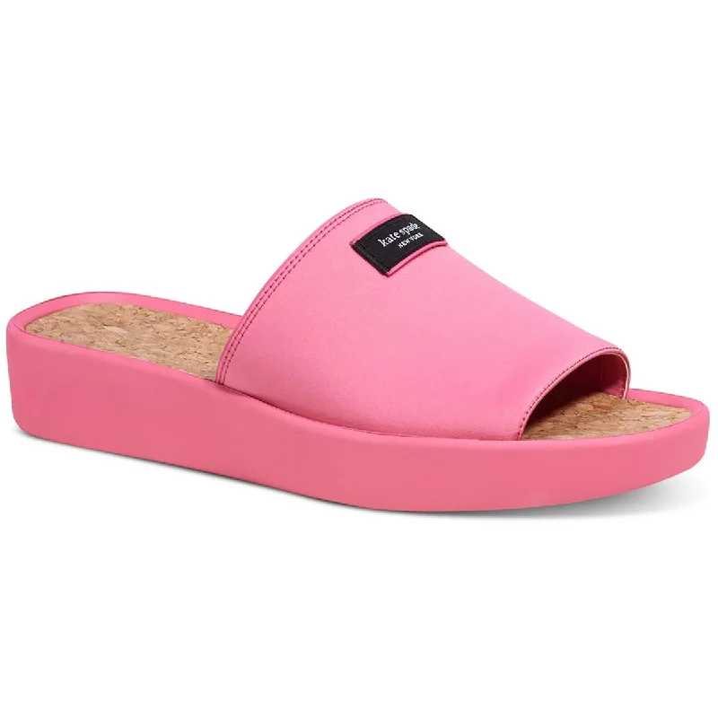 Kate Spade New York Womens Spree Slide Slip-On Cork Slide Sandals Monochromatic Shoe Look Kate Spade New York Womens Spree Slide Slip-On Cork Slide Sandals Monochromatic Shoe Look