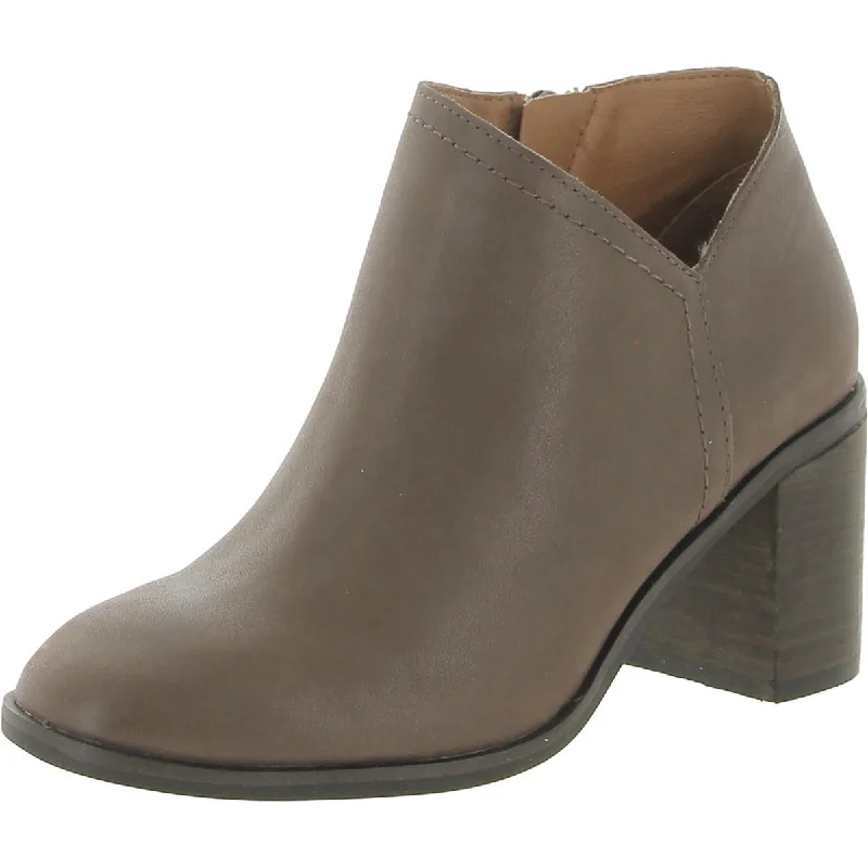 Lucky Brand Womens Panally Leather Block Heel Mules Sustainable Shoe Design  