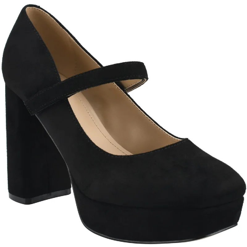 Marc Fisher Womens MFNICOLY2 Faux Suede Dressy Pumps Artisan - Crafted Loafer Style  