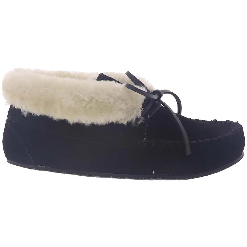 Minnetonka Womens Cabin Bootie Suede Flat Moccasins Patchwork Shoe Aesthetic  