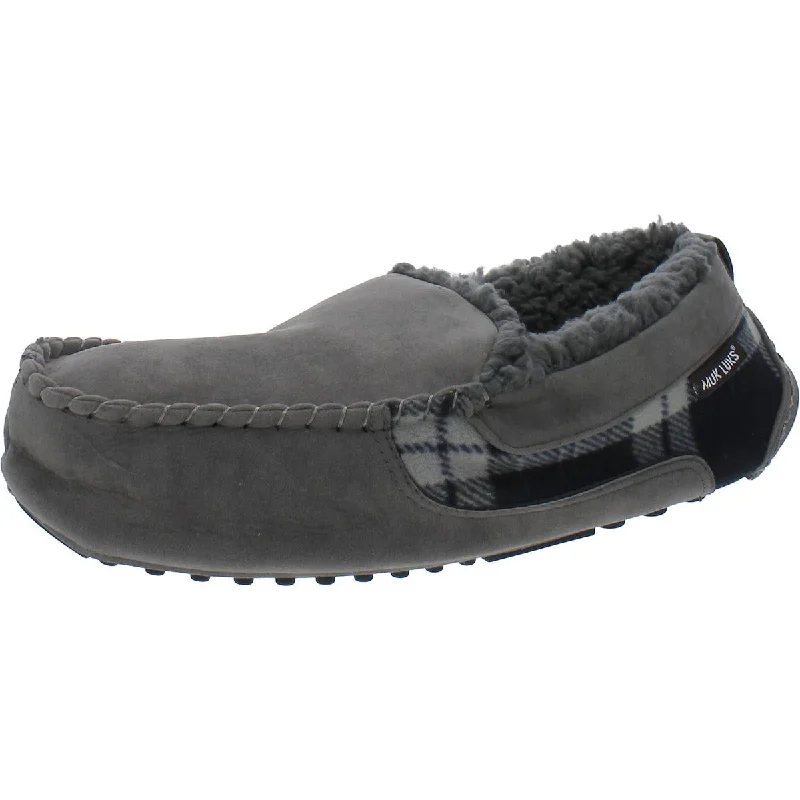 Muk Luks Mens EMMETT Faux Fur Slip On Moccasin Slippers Tech - Inspired Sneaker Look Muk Luks Mens EMMETT Faux Fur Slip On Moccasin Slippers Tech - Inspired Sneaker Look