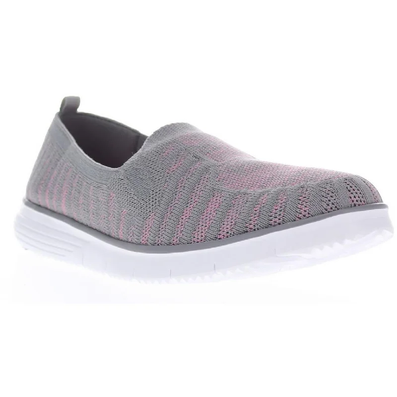 Propet Womens Travel Fit Comfort Slip-On Sneakers Upcycled Shoe Look  