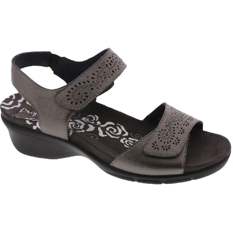 Propet Womens Wanda Leather Ankle Strap Strappy Sandals Camouflage Print Boot Style  