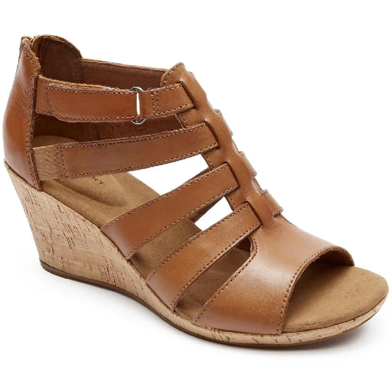 Rockport Womens Briah Gladiator Cork Open-Toe Wedge Heels Lightweight Tennis Sneaker Look Rockport Womens Briah Gladiator Cork Open-Toe Wedge Heels Lightweight Tennis Sneaker Look