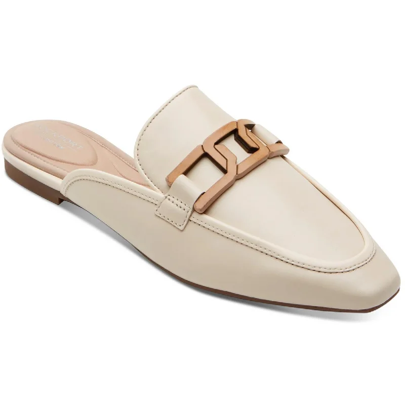 Rockport Womens Laylani Slide Faux Leather Dressy Loafers Quick - Dry Hiking Shoe Style   
