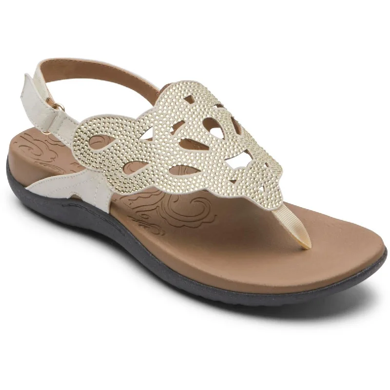 Rockport Womens Ridge Sling Slingback Sandals Quilted Shoe Design  