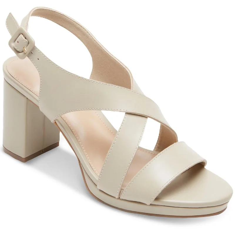 Rockport Womens Tabitha Sling Sling Back Strappy Heels Brogue Oxford Aesthetic 