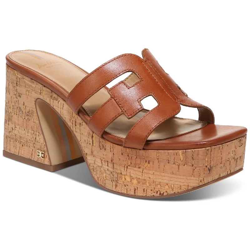 Sam Edelman Womens Dev Logo Platform Sandals Wingtip Oxford Design 