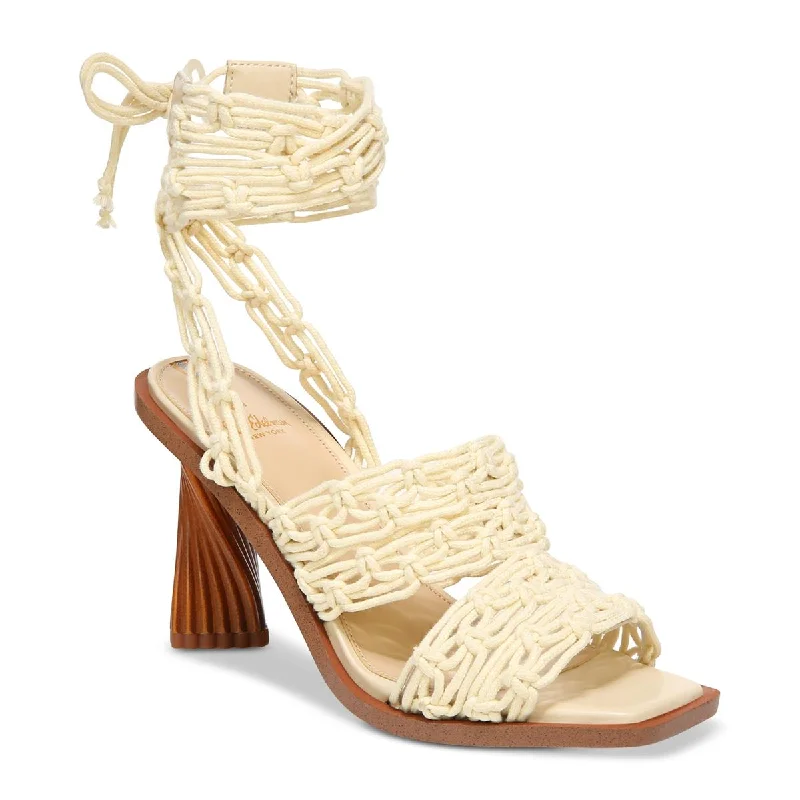 Sam Edelman Womens Harleigh Macrame Square Toe Heels Performance Running Sneaker Look Sam Edelman Womens Harleigh Macrame Square Toe Heels Performance Running Sneaker Look