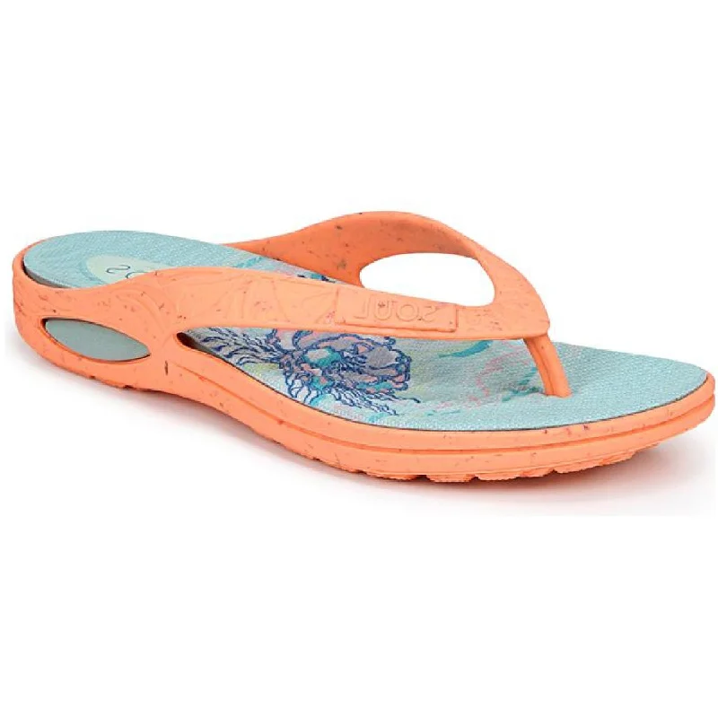 SOUL Naturalizer Womens Affinity Eco Friendly Natural Comfort Thong Sandals Tech - Inspired Sneaker Look  