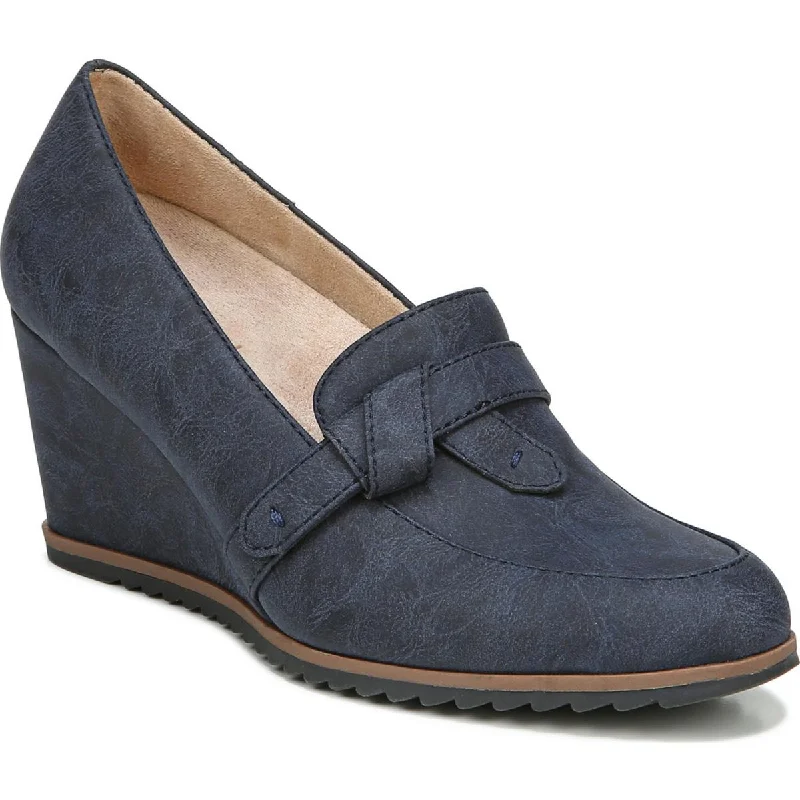 SOUL Naturalizer Womens Hila Closed Toe Slip On Heels Retro Plimsoll Style  