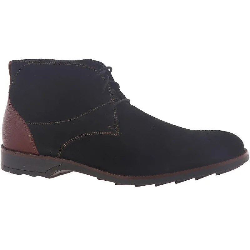 Stacy Adams Mens KINGSTON Leather Ankle Boot Chukka Boots Two - Tone Shoe Design  