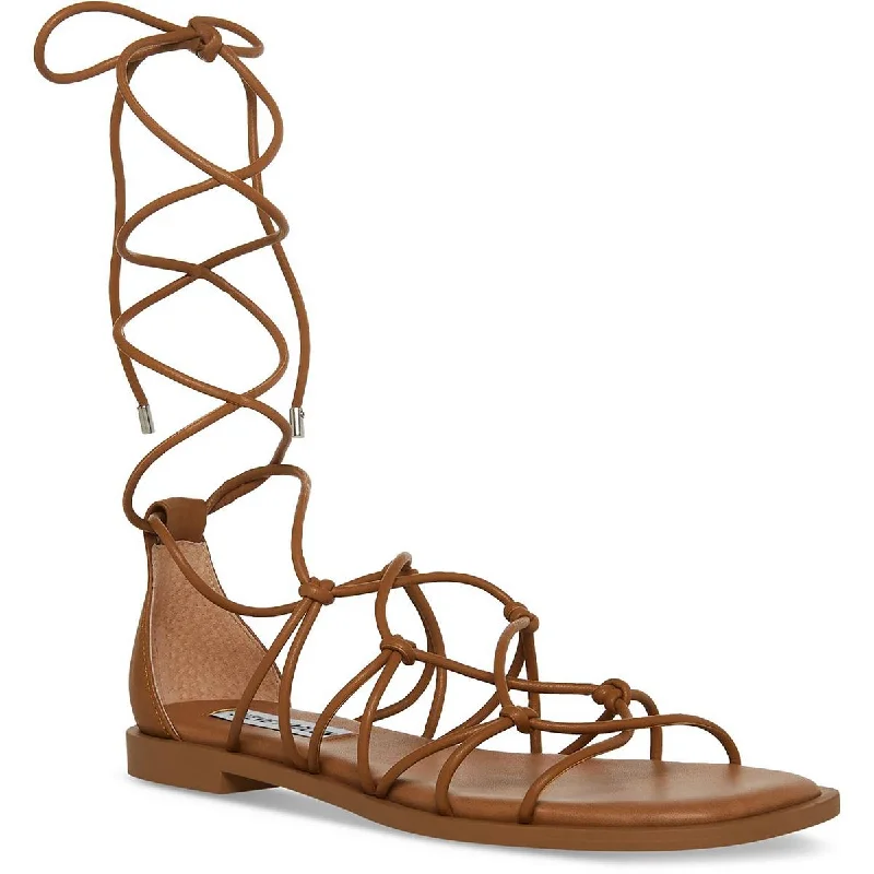 Steve Madden Womens Ainsley Faux Leather Dressy Strappy Sandals Vintage Oxford Appeal Steve Madden Womens Ainsley Faux Leather Dressy Strappy Sandals Vintage Oxford Appeal
