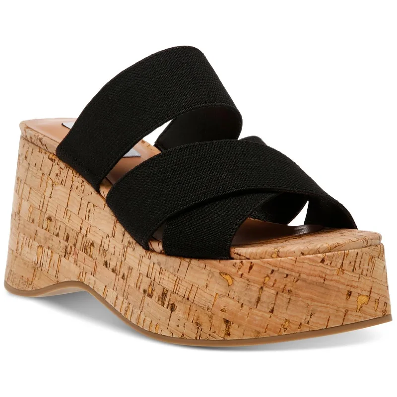 Steve Madden Womens Deo Wedge Slip On Platform Sandals Chunky Platform Sneaker Style Steve Madden Womens Deo Wedge Slip On Platform Sandals Chunky Platform Sneaker Style