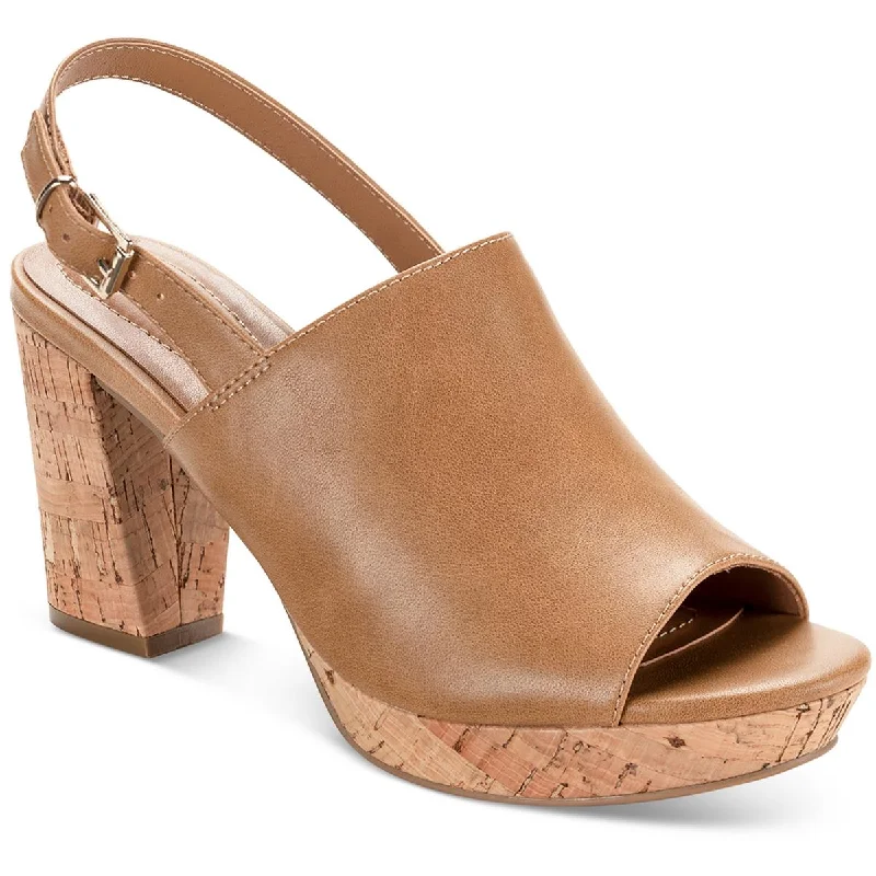 Style & Co. Womens JENISEE Faux Leather Slingback Wedge Heels Elastic - Sided Chelsea Look Style & Co. Womens JENISEE Faux Leather Slingback Wedge Heels Elastic - Sided Chelsea Look