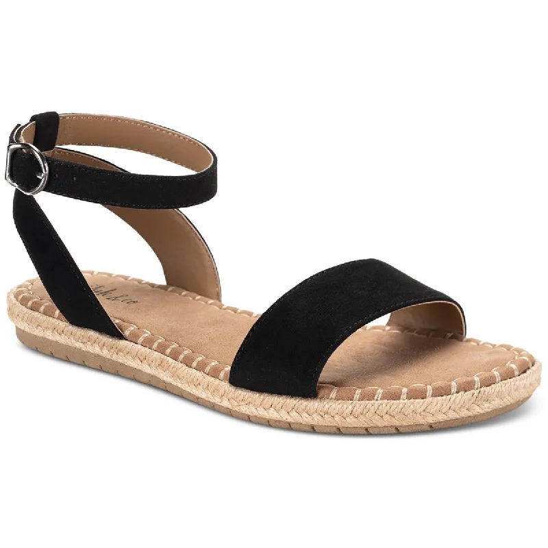 Style & Co. Womens Peggyy Faux Suede Flat Ankle Strap Performance Running Sneaker Look Style & Co. Womens Peggyy Faux Suede Flat Ankle Strap Performance Running Sneaker Look
