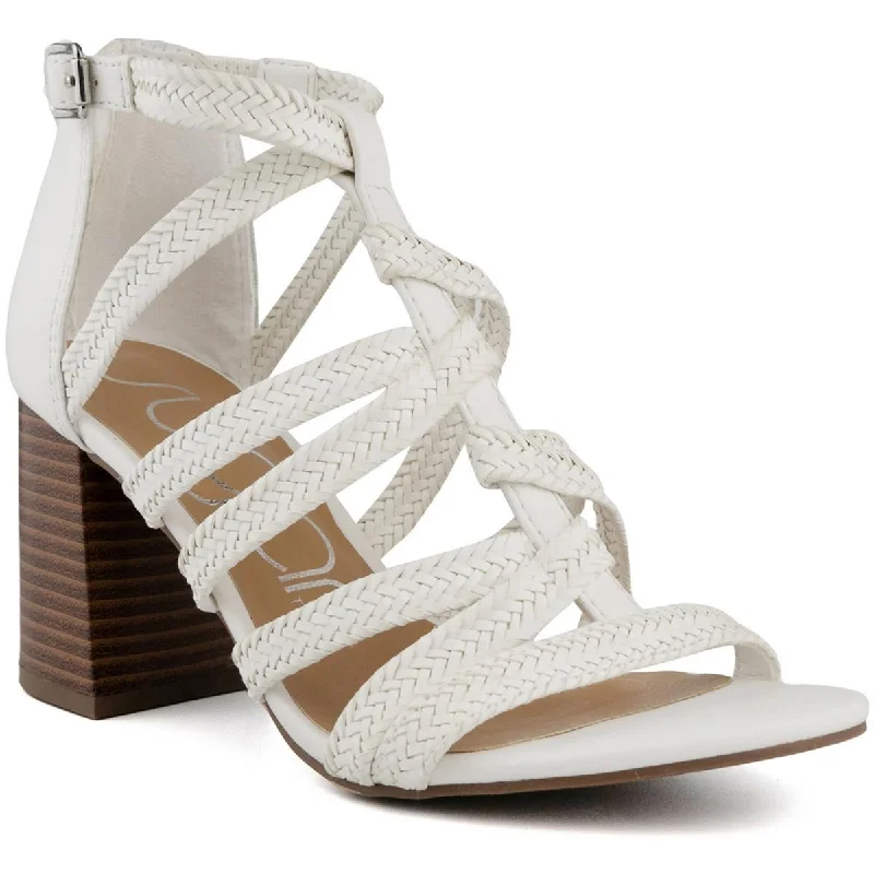 Sugar Womens SGRBrowser Faux Leather Dressy Strappy Sandals Open - Lacing Derby Look Sugar Womens SGRBrowser Faux Leather Dressy Strappy Sandals Open - Lacing Derby Look