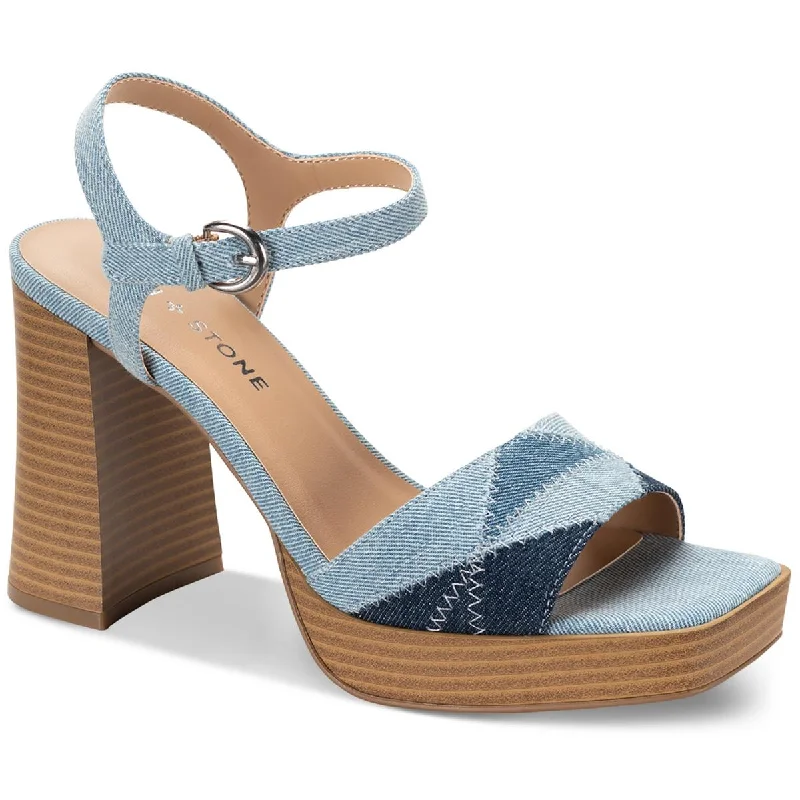 Sun + Stone Womens Diannaa Cushioned Footbed Ankle Strap Block Heel Combat - Inspired Military Boot Look Sun + Stone Womens Diannaa Cushioned Footbed Ankle Strap Block Heel Combat - Inspired Military Boot Look
