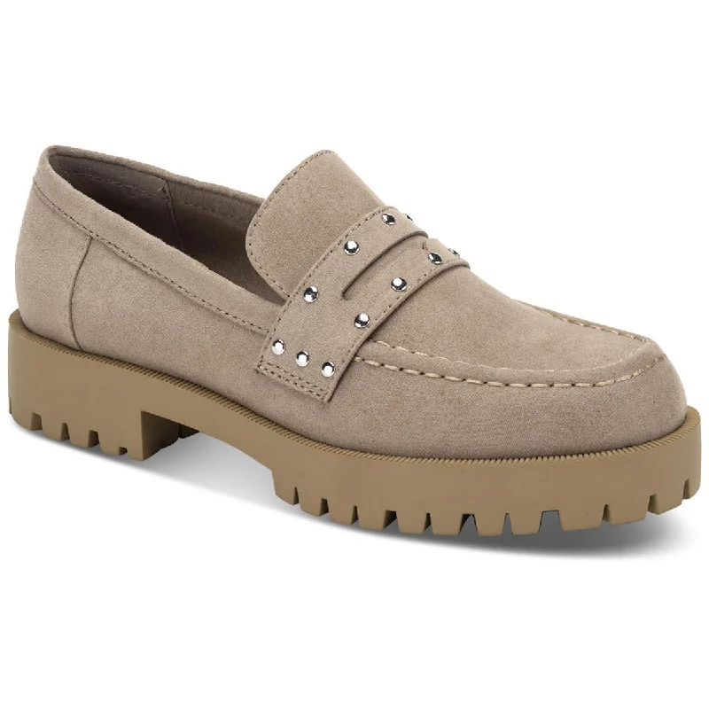 Sun + Stone Womens Taelenn Faux Suede Slip-On Loafers Bespoke Shoe Aesthetic 