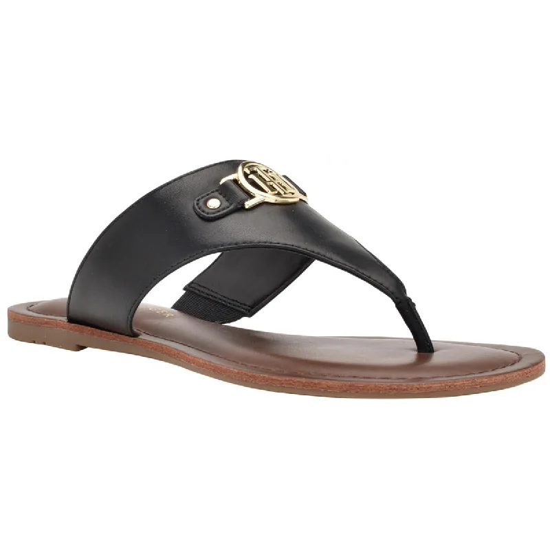 Tommy Hilfiger Womens Lazire Faux Leather Slip On Slide Sandals Combat - Inspired Military Boot Look Tommy Hilfiger Womens Lazire Faux Leather Slip On Slide Sandals Combat - Inspired Military Boot Look