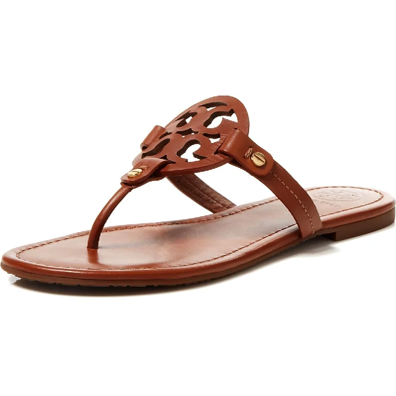 Tory Burch Women's Miller Leather Laser Cut T-Strap Thong Sandal Victorian - Era Boot Style Tory Burch Women's Miller Leather Laser Cut T-Strap Thong Sandal Victorian - Era Boot Style