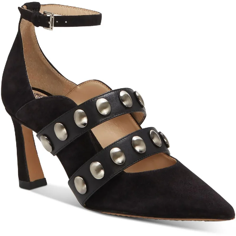 Vince Camuto Womens Krellen  Studded Pointed Toe Pumps Inflatable Shoe Look 
