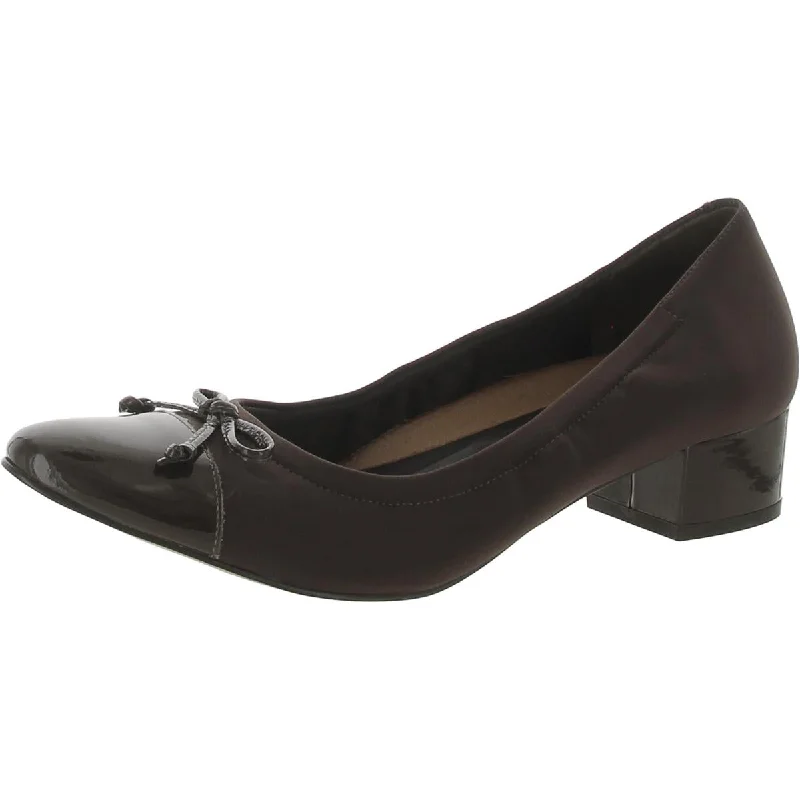 Walking Cradles Womens Hollis Patent Slip On Pumps Casual Loafer Style          