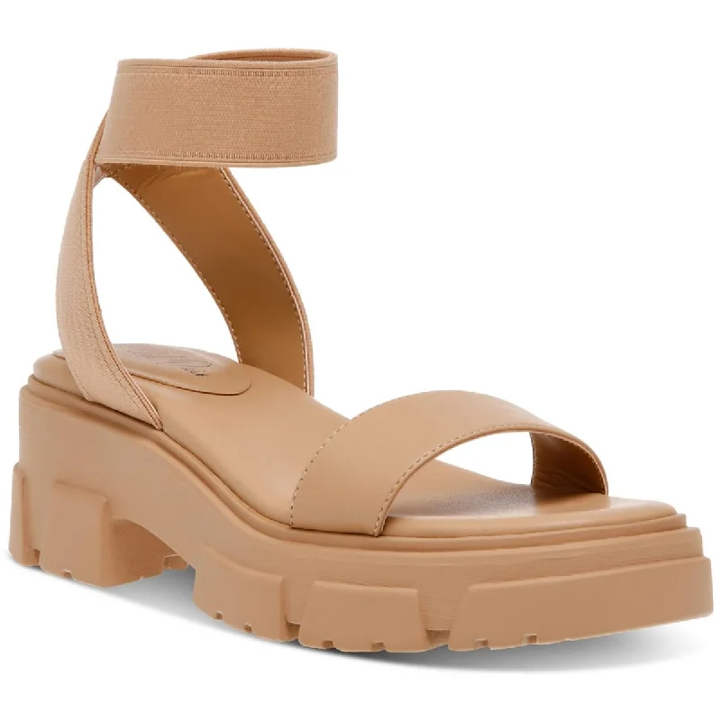 Wild Pair Womens Theodorra Faux Leather Ankle Strap Platform Sandals Comfortable Derby Style Wild Pair Womens Theodorra Faux Leather Ankle Strap Platform Sandals Comfortable Derby Style
