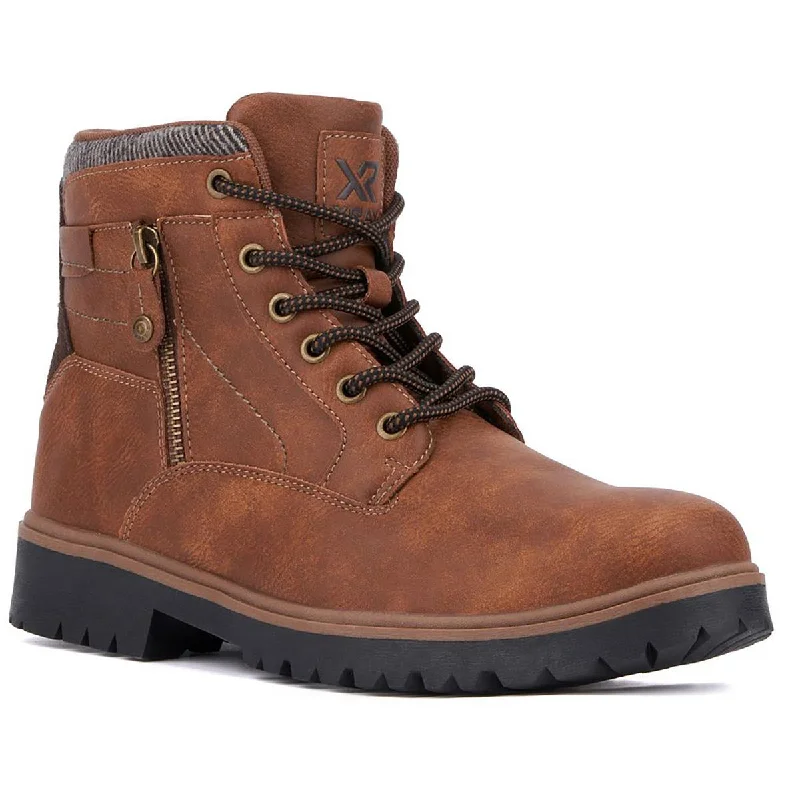 Xray Mens Hunter Faux Leather Lifestyle Ankle Boots Minimalist Sneaker Style  