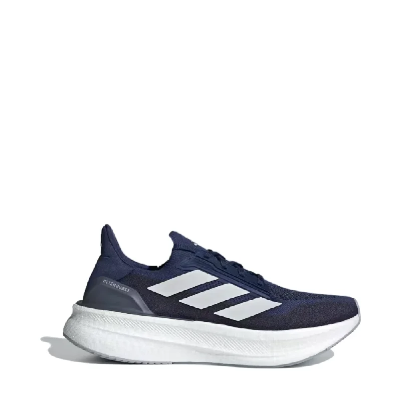 Adidas Men's Ultraboost 5X Sneaker in Dark Blue/Cloud White/Halo Silver Hiking Boot Durability Style  