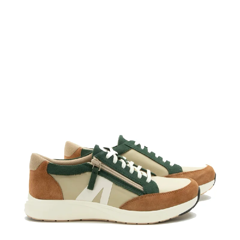 Alegria Women's Eazeer Sneaker in Nomad Tan Casual Loafer Style          