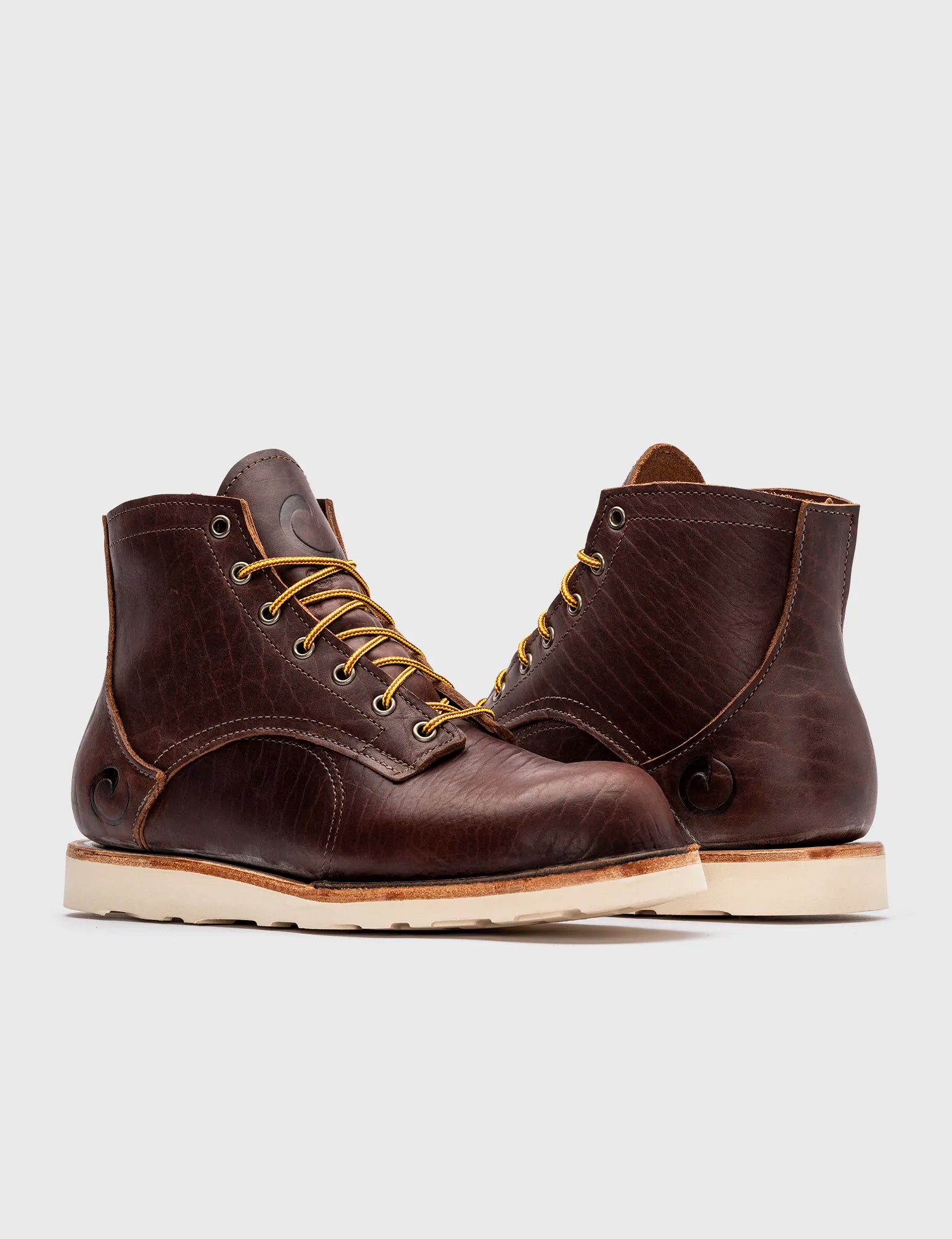 THE AMERICAN BISON 6 INCH BOOT - CHRISTY NATURAL Retro Plimsoll Style  