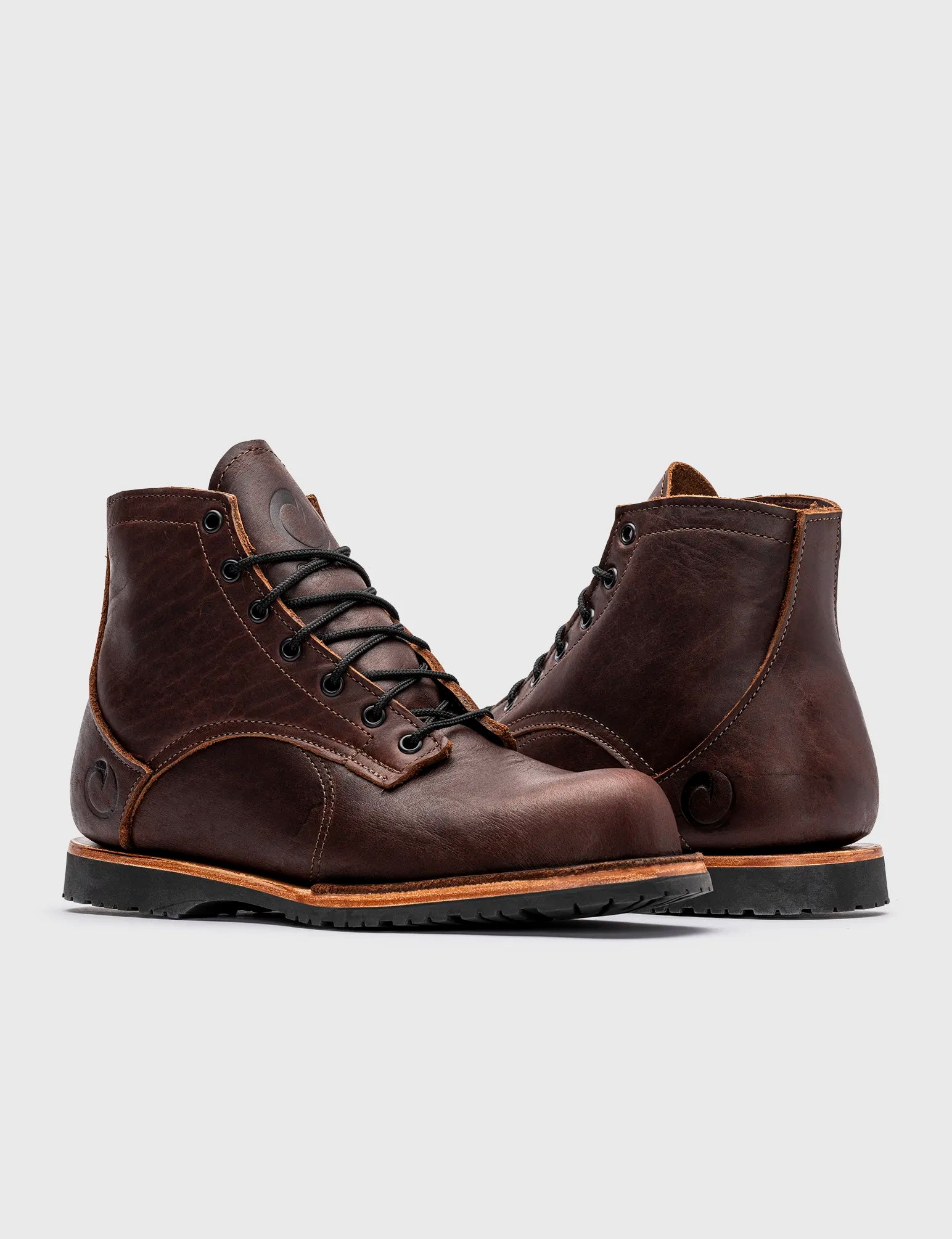 THE AMERICAN BISON 6 INCH BOOT - STANDARD LUG Leather Driving Shoe Style  