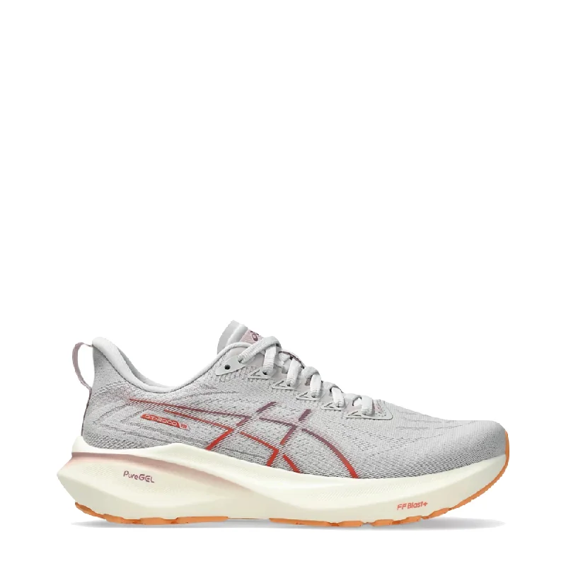 Asics Women's GT-2000 13 Sneakers in Concrete/Watershed Rose Art Deco - Inspired Shoe Look  