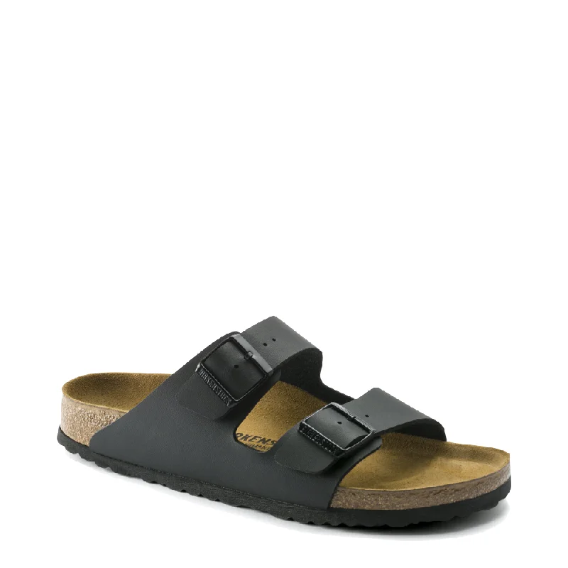 Birkenstock Arizona Birko-Flor Sandal in Black Elastic - Sided Chelsea Look  