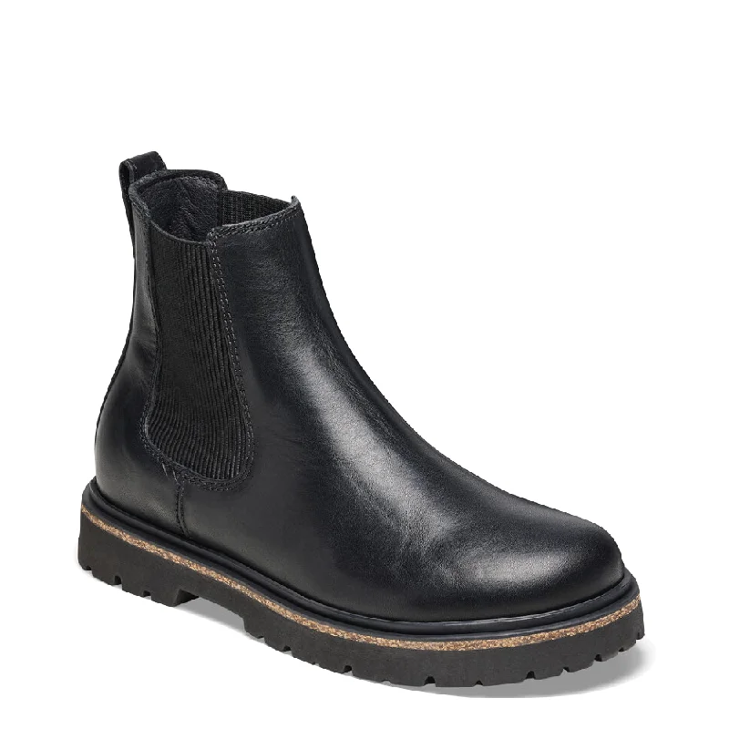 Birkenstock Women's Highwood Leather Pull On Chelsea Boot in Black Patchwork Shoe Aesthetic Birkenstock Women's Highwood Leather Pull On Chelsea Boot in Black Patchwork Shoe Aesthetic