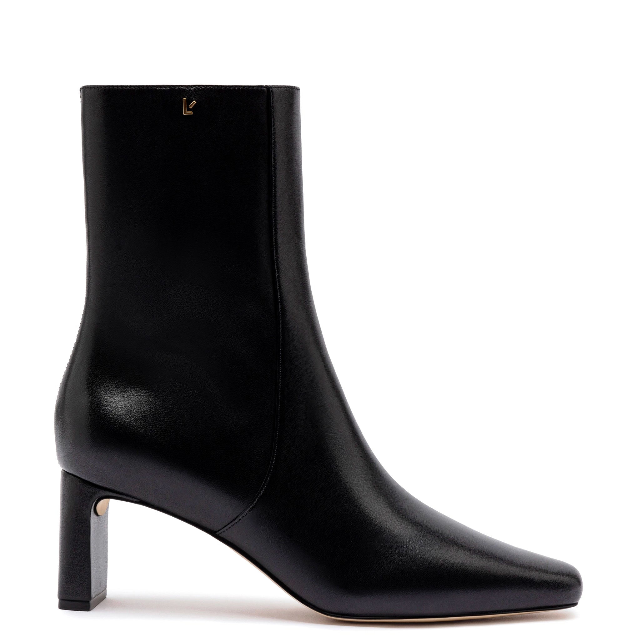 Alexis Bootie In Black Leather Suede Desert Boot 