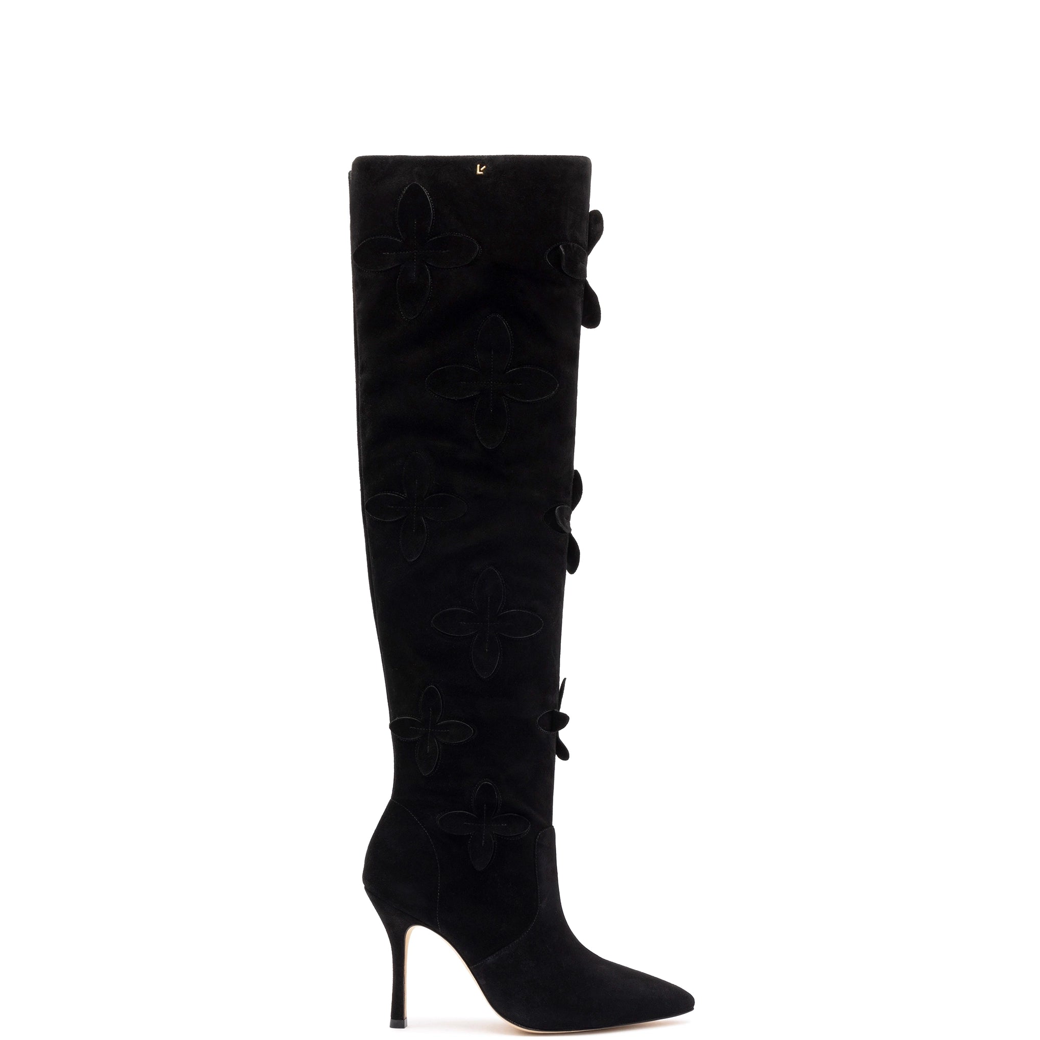 Julia Boot In Black Suede British Gentleman Oxford Style  