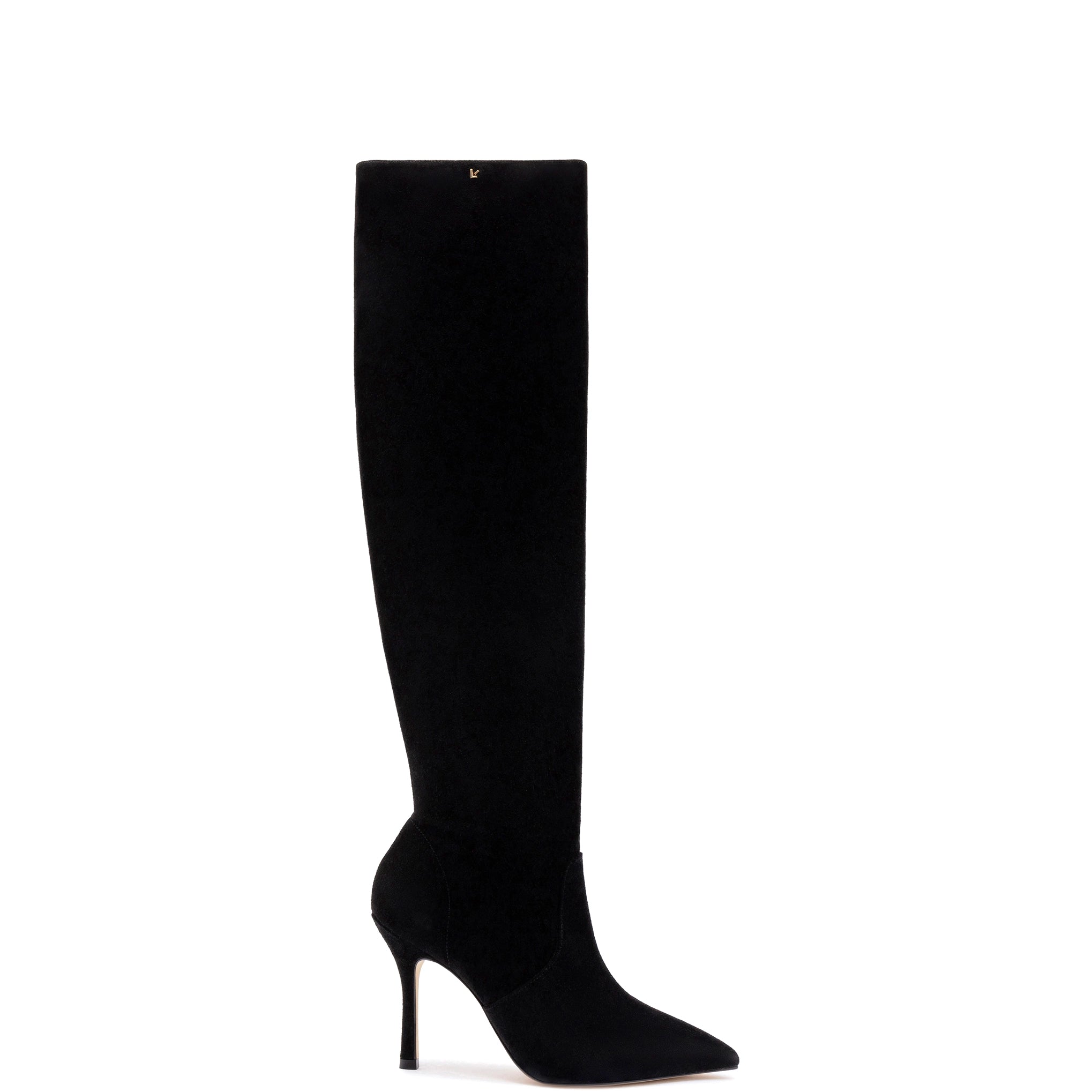 Kate Slouch Boot In Black Suede Leather Driving Shoe Style  