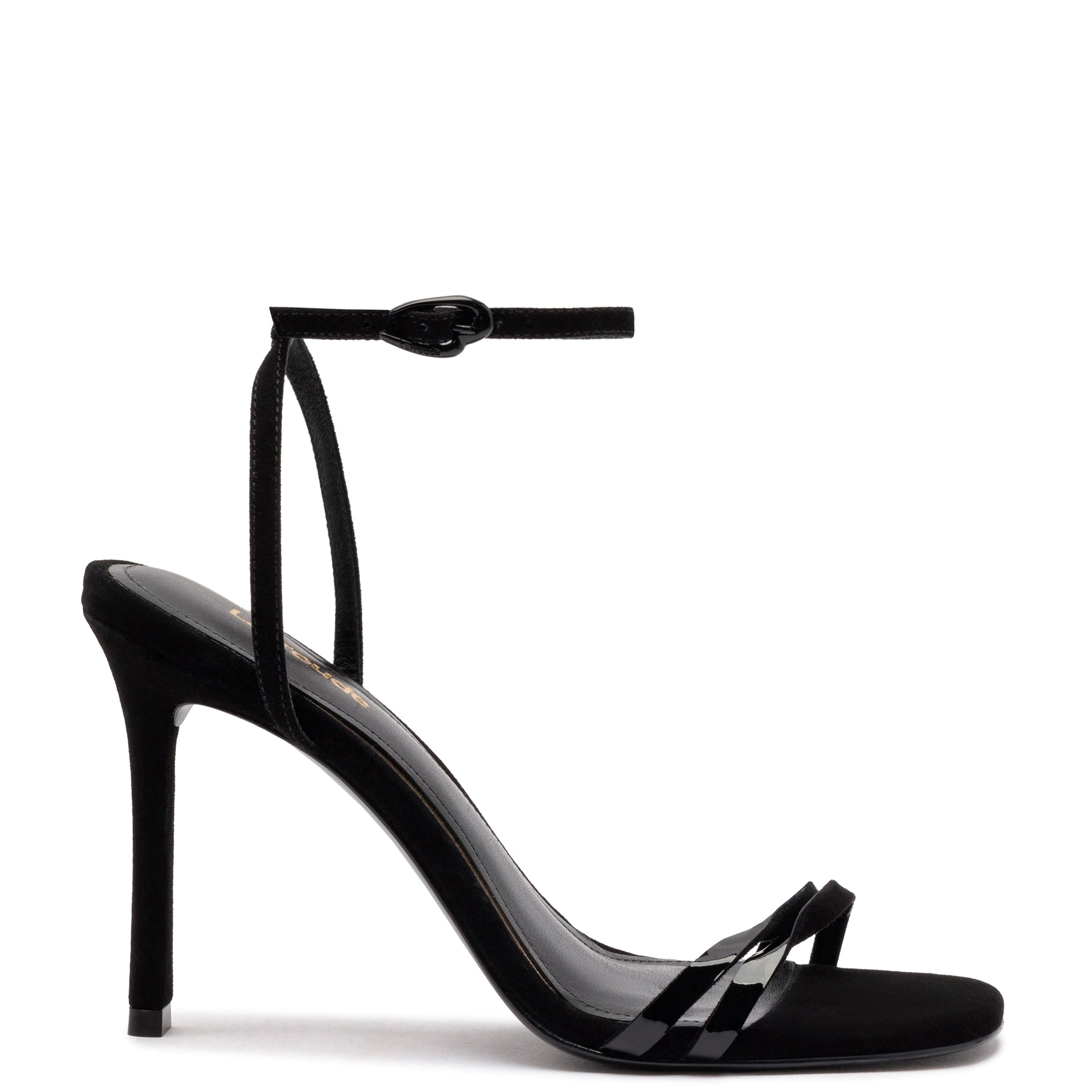 Vesper Sandal In Black Suede Smart - Shoe Functionality Style  